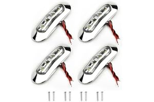 Oniissy 4x Marine Barca LED Luci di Cortesia Cabina Deck Passerella Luce Bianco 12V -24V, Marine LED Barca Luce