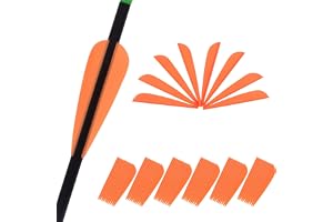 KURUGEILI 60PK 7,6 cm 10,16 cm plastpil flödande pil vane TPU fletchings för gör-det-själv pil bågskytte båge