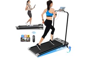 TODO bieżnia z 4-stopniową regulacją nachylenia, 2w1 składana bieżnia z aplikacją, pilotem, trybem cichym i wyświetlaczem LED, prędkość 1–12 km/h, do chodzenia, do domu i biura