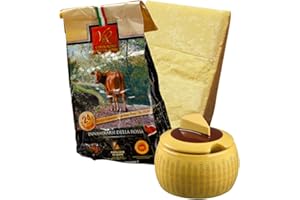 YESEATIS TASTE ONLINE FOOD YESEATIS.COM YesEatIs Special Box - Parmigiano Reggiano Consorzio Vacche Rosse 24 mesi - 1 Kg - Formaggiera Mini Classica
