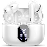 Wireless Bluetooth Headphones, Bluetooth 5.3 Headphones, HiFi Stereo | Noise Reduction, HD Microphone, LED Display, 13mm Dyna