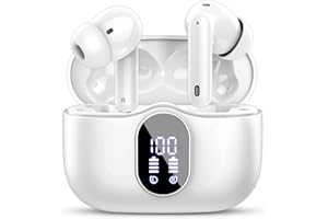 Btootos Bluetooth Kopfhörer, Kopfhörer Kabellos Bluetooth 5.3 Sport In Ear Kopfhörer mit 4 Mikrofon, 40 std Spielzeit, LED-Anzeige, ENC Lärmreduzierung, HiFi Stereo Ohrhörer für Arbeit und Studium