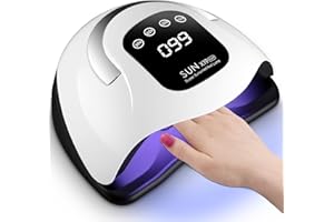 ZAXIVA UV Lampe für Gelnägel, 320W LED Nageltrockner mit 72 Perlen, Auto-Sensor mit Hand-In-Licht, 4 Timer Einstellungen, Digitalanzeige, für DIY Fingernägel & Zehennägel, Aushärtungsgerät für Zuhause/Salon