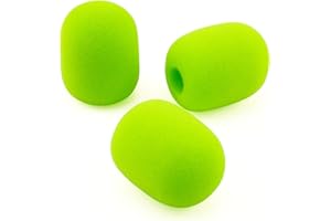 LEFXMOPHY for HyperX microphone cover Replacement for HyperX Cloud 2 / Alpha/Alpha S/Mix/Core Gaming Headphone/Cloud Chat Headset Mic Pop Filter, 3-Pack Green Color Hyper X Windscreen Covers