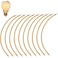Asfrode Pack of 10 LED Flexible Filament, 2200 K DC3 V Flexible Filament 130 mm Filament Lamp Parts, Warm White Light, LED Diode Bulbs, Filament for Homemade Toys and Decoration