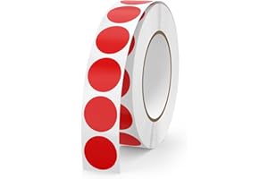 YIKIADA 1000 sztuk czerwonych kropek samoprzylepnych 13 mm samoprzylepne naklejki punktowe okrągłe etykiety rolka punkty znakowania