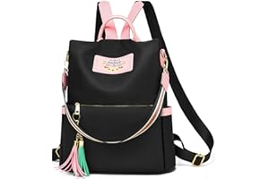 CYchen Bolso Mochila Mujer Impermeable de Bolsa, Mochila Antirrobo Mujer Bolsa de Mano de Hombro Casual Convertible con Correa Desmontable para Salir Escuela Trabajo Viaje