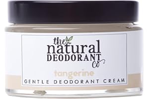 The Natural Deodorant Co, Gentle Deodorant Cream Tangerine 55g, Aluminium Free, Plastic Free, Sensitive Skin