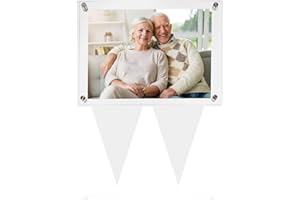 Tikitup Cornice impermeabile per tomba, decorazioni per cimitero per tomba, 1 pezzo cornice orizzontale in acrilico trasparente per esterni, resistente alle intemperie, per animali domestici, cani,