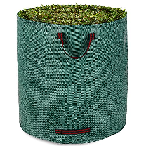 2x Gartenabfallsack Gartensack Laubsack Abfallsack Garten Gartentasche Rasensack 280L + 3 Tragegriffe - 3
