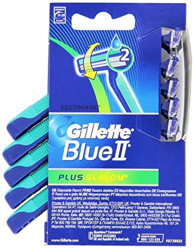 Gillette Blue II Plus Slalom Einwegrasierer, 5 Stück - 2