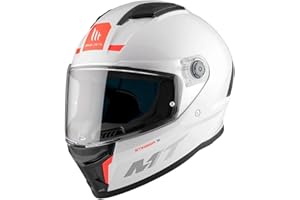 MT Helmets Stinger 2 – Casco Moto Integral Deportivo con Pantalla Antivaho Compatible con Pinlock, Visor Solar Full Vision, Interior Lavable y Calota HIRP | Homologado ECE 22.06 & Dot