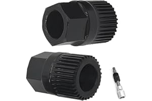 HARY 2Pcs Alternator Pulley Removal Tool, 33 Teeth Durable Engine Pulley Removal Tool for Audi A3 TT Volkswagen Ford Peugeot Vauxhall Easy Pulley Replacement