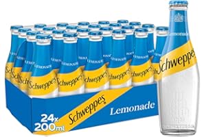 Schweppes Lemonade Glass Bottles, 24 x 200 ml