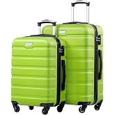 COOLIFE 3 Piece Luggage Set for Family Travel, M+L+XL, ABS+PC | With swivel wheels, TSA lock, YKK zipper, robust, for interna