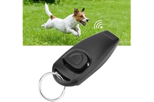 KSALUX - Clicker et Sifflet pour Chien | Ensemble de Dressage | Facile à Porter | Son Clair | Outil Interactif | Large Gamme d'Utilisations, aléatoire, clic sifflet Dressage