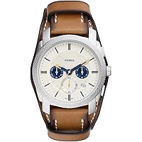 FOSSIL Machine Montre pour Homme, Mouvement Chronographe avec Bracelet en Acier Inoxydable ou en Cuir