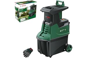 Broyeur de jardin à turbine Bosch - AXT 25 TC (2 500 W;conçu pour le bois et les débris de jardin;fourni avec des gants de jardin;bac de ramassage de 53L intégré;livré dans un carton) – Amazon Edition