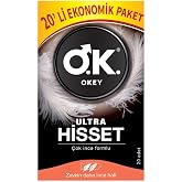 Okey Ultra Hisset Ekonomik Prezervatif 20 Adet