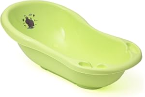 HIPPO Babywanne Badewanne OKT Kids grün Seifenablage Kinderbadewanne Länge 84 cm
