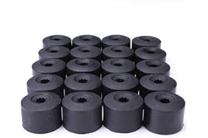 MSJFUBANGBM FUBANGBM 20 pz 17 mm dado ruota bullone tappo di copertura adatto per Volkswagen Fit Per VW Golf MK4 Passat Fit Per Audi Beetle 16 Normale +4 Bullone di bloccaggio Cap