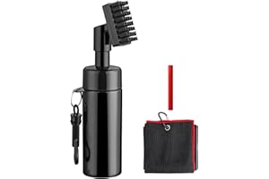 VINTEAM Golf Club Cleaning Kit with Golf Club Cleaner Brush, Groove Sharpener, Microfiber Golf Towel, etc, Golf Cleaning Accessories for Men