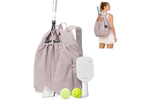 BJLFS Zaino da Tennis per Donne e Uomini, Borsa da Tennis, Borsa Zaino per Badminton, Grande Borsas da Racchetta Borsas Sportiva che Può contenere 2 racchetta e scarpe da tennis