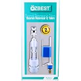 FEYZAYAPI &Ouml;z Best Rezervuar Basmalı İ&ccedil; Takım Klozet Sifon İ&ccedil; Takımı
