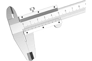 NITYUNN Messschieber, 0–150 mm, hochpräzise, Edelstahl, Messwerkzeug, Genauigkeit 0,02 mm, für Heimwerker, Haushalt und Industrie
