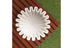 SWADESHI BLESSINGS Handgefertigte Marmor-Rüschenschale/Antike Jakobsmuschelschale/Obstschale/Vintage-Ringschale/Dekorative Blumenschale/Einweihungsgeschenk/Hochzeitsgeschenke/Urli (7 Inches)