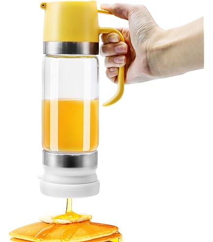 Aelga Glass Honey Dispenser Pot, No Drip 9 OZ Honey Jar With Handle, Syrup Dispenser For Coffee - View #9
