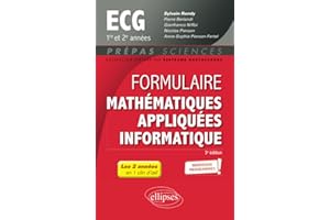 Formulaire Mathématiques appliquées - Informatique - ECG 1re et 2e années - Programme 2022