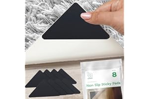 ‎LEDGEBAY Ledgebay Teppichstopper Antirutschunterlage für Fliesen, Laminat & Holz - Wiederverwendbare & waschbare Teppich Stopper rutschfest zum Ecken fixieren - Anti-rutsch Unterlage für Teppiche (8)