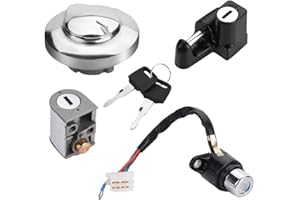 Gorgeri Motorcycle Ignition Switch Fuel Gas Cap Seat Lock Keys for Honda CMX250 Rebel 1985-2014 CA125