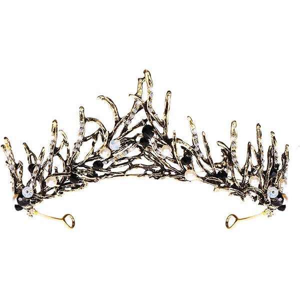 Minkissy Gothic Krone Aus Legierung – Barock-Stil, Stirnband, Für Braut, Halloween & Cosplay