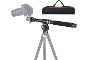 Andoer Nogi statywu przedłużające, zdejmowane przedłużenie, pozioma kolumna środkowa do statywu 48-106 cm, wysuwane ramię wysięgnika statywu obracane o 360° do fotografii napowietrznej