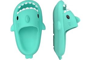 IASKDIN Pantuflas de Tiburón Verano para Niña Niño Chanclas de Playa para Hombre Mujer Zapatillas de Ducha Shark Slippers Sandalias Zapatos de Piscina