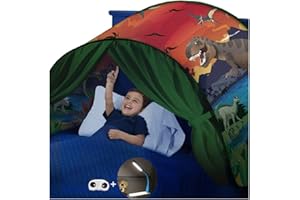 FLAYOR Dream Tents - Tente de Lit Enfants Tente de Rêve Pliable Pop Up Lit Tente Playhouse de Tente Enfant Jouer Tentes Cadeaux de Noël (Dinosaures)