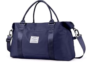 BJLFS Bolsa de Gimnasio para Mujer, Bolsa de Viaje, Bolsa de Cabina Grande Ryanair, Bolsas de Lona, ​​Bolsa de Noche, Bolsa de Gimnasio Impermeable Ligera, Bolsa de Equipaje de Mano para Hombres