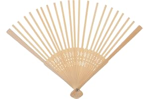 SEWACC Cadre De Ventilateur Pliant Côtes D'éventail en Bambou Bois Cadre De Ventilateur Matériel De Ventilateur De Poche Chinois Bricolage Artisanat pour Ventilateur Pliable