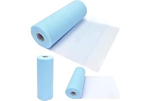 FARYODI Tüll Rolle Textil 30cm x 91.4m, Tüll Hochzeitstüll Dekoration Tischläufer 100 Yards Tüllrolle, Tüllstoff für DIY Tutu Rock Tischrock Handwerk Bogen Party Dekoration Crafts Geschenk (Blau)