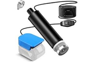 JJXNDO Tragbare Wasserpumpe Sumpfpumpe für Bosch Professional 18V System GBA Akku, 120W, 12V Regenfass Wassertransferpumpe, elektrische Nutzpumpe für Garten, Whirlpool, Tank, Pool, Teiche, Aquarien