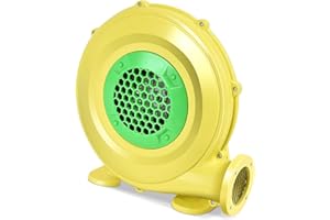 RELAX4LIFE Gebläse Hüpfburg, Luftgebläse 450W, 220-240V, Elektrische Gebläse mit großem Boden und Luftöffnung, Dauergebläse mit langem Netzkabel, für aufblasbare Spielzeuge (660m³/H 1650Pa)