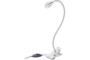 Lunartec Lampe à Pince avec col de Cygne et LED 3 W intégrée