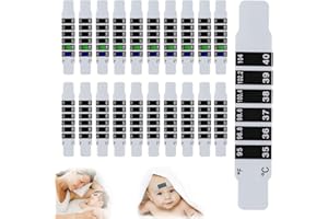 CJQRL 20 Pezzi Termometro Bambini,Strisce per Termometro Frontale per Bambino,Striscia Termometro,Termometro Fronte,Termometro Bambino,Riutilizzabile,per Controllare la Temperatura del Bambino