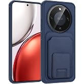 CepLab Honor Magic 8 Lite 5G Kılıf Kartlık B&ouml;lmeli Darbelere Karşı Koruyucu Silikon Kapak Lacivert