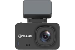 TELLUR Dash Patrol DC3 kamera samochodowa, rozdzielczość 4K, GPS, połączenie Wi-Fi ze smartfonem, czujnik G wykrywa uderzenia i rozpoczyna nagrywanie, funkcja monitorowania parkowania, czarna
