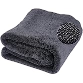 Polham 40x60CM 1200GSM S&uuml;per Su Emici &Ouml;zellikli Mikrofiber Ara&ccedil; Kurulama Havlusu, &Ccedil;izik ve İz Bırakmaz Bez