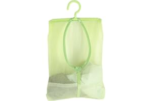Tomotato Sac à Pinces à Linge avec Cintre, Multi-Usages à Suspendre pour Sac en Filet, Chaussettes, sous-Vêtements, Rangement pour Salle de Bain, Armoire, Linge, Corde à Linge, Extérieur(Vert)