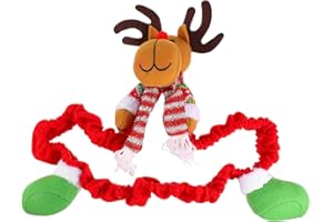 jojofuny Weihnachten Computer Monitor Umrandung Abdeckung Elastische Laptop Computer Abdeckung Dekoration Xmas Home Office Dekoration für LCD Bildschirm Rentier